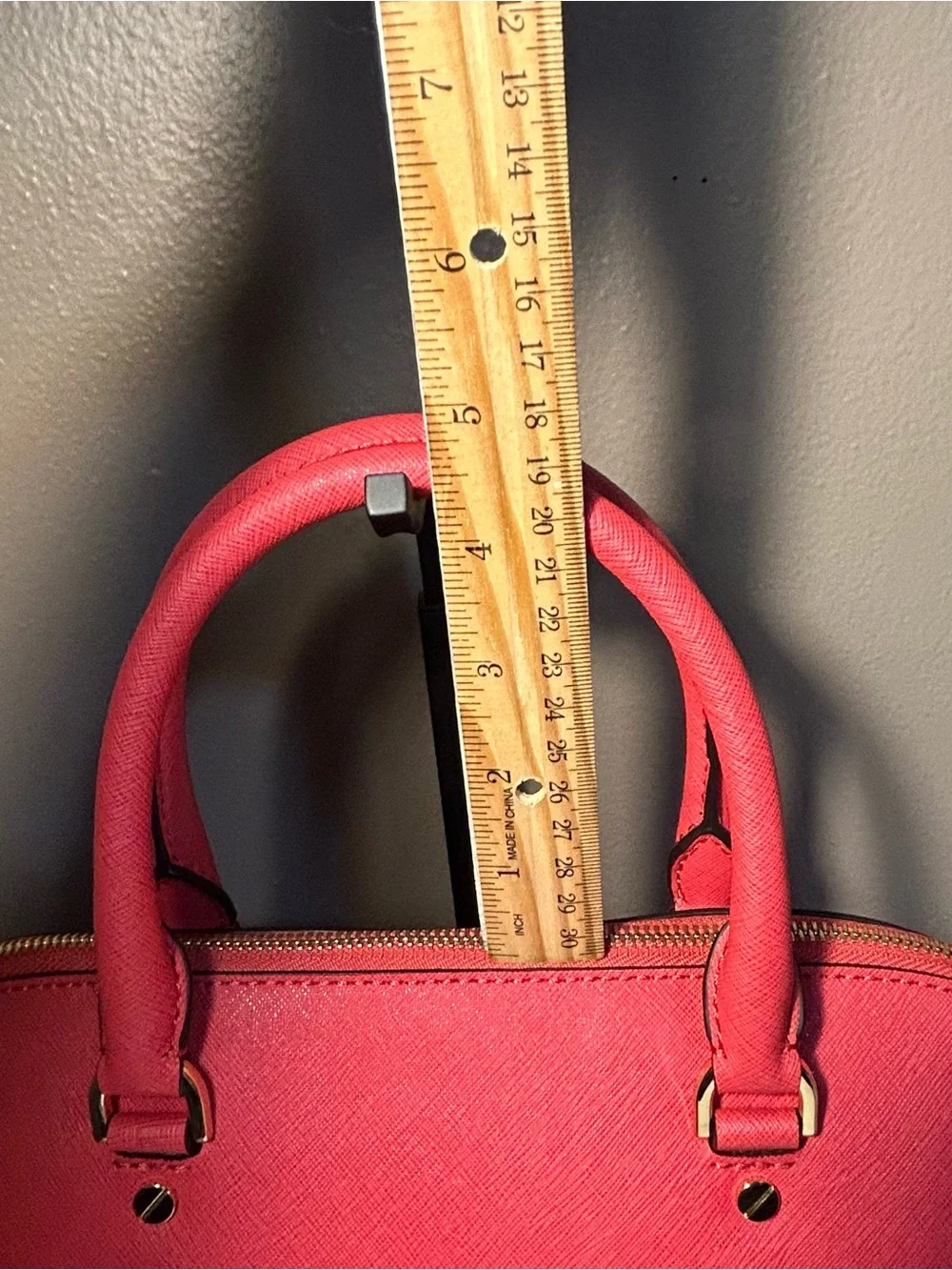 Michael Kors Cindy Coral Medium Satchel Crossbody Strap